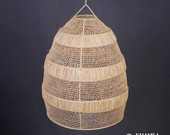 Raffia bell pendant lamp Shade