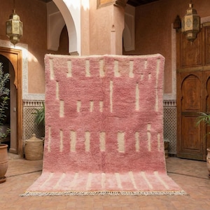 Handmade Pink Berber Rug – Custom Moroccan Rug