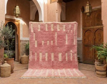 Handmade Pink Berber Rug – Custom Moroccan Rug