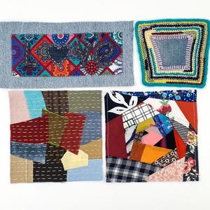 Patches Boro Patchwork Handgeborduurde Handgestikte Patch Verfraaiing Zichtbaar Herstellen Liefde Kleurrijke Patches