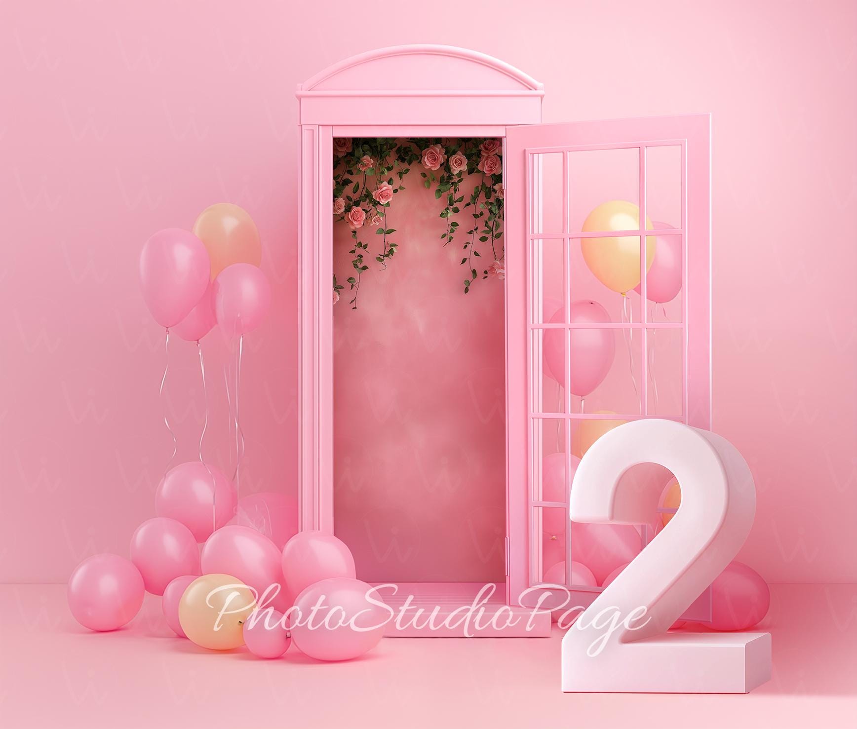 Decorazioni Compleanno Fiocco Rosa, 180x110cm Happy Birthday Banner Sfondo Coquette Orso Palloncino Decorazioni Festa Compleanno Fiocco per Ragazze Donne Baby Shower Forniture