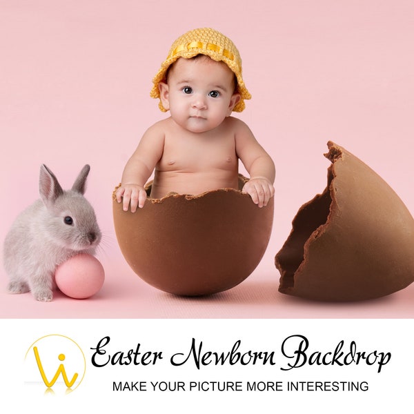 Newborn Digital Easter Backdrop - Photography Tools - Beautiful Backdrop - Newborn Photo Picture - Easter Eggs Postcard - Photo Shoot