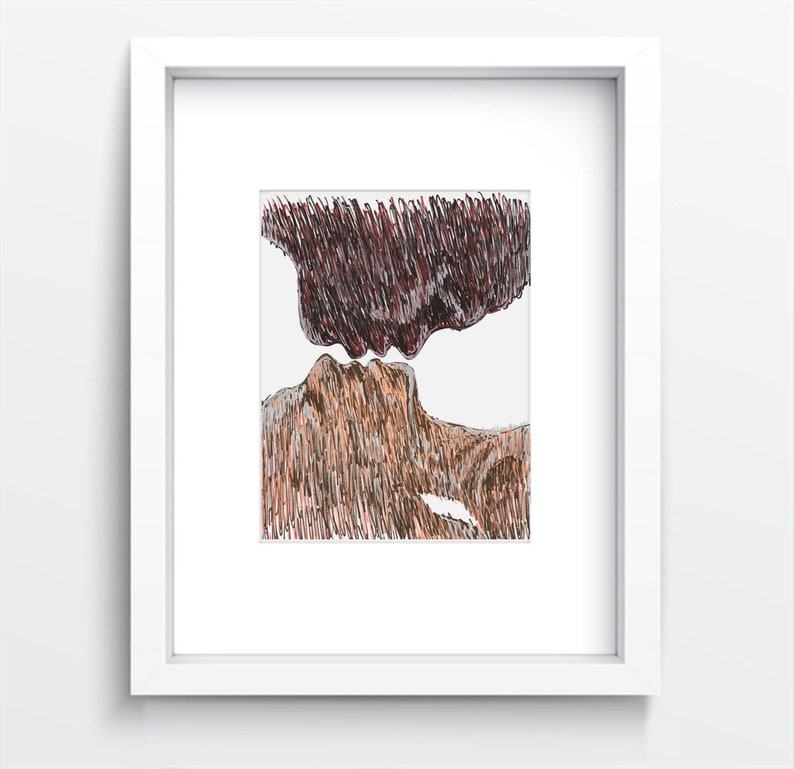 Interracial Love Love Wall Art Passion Love Canvas Print Etsy