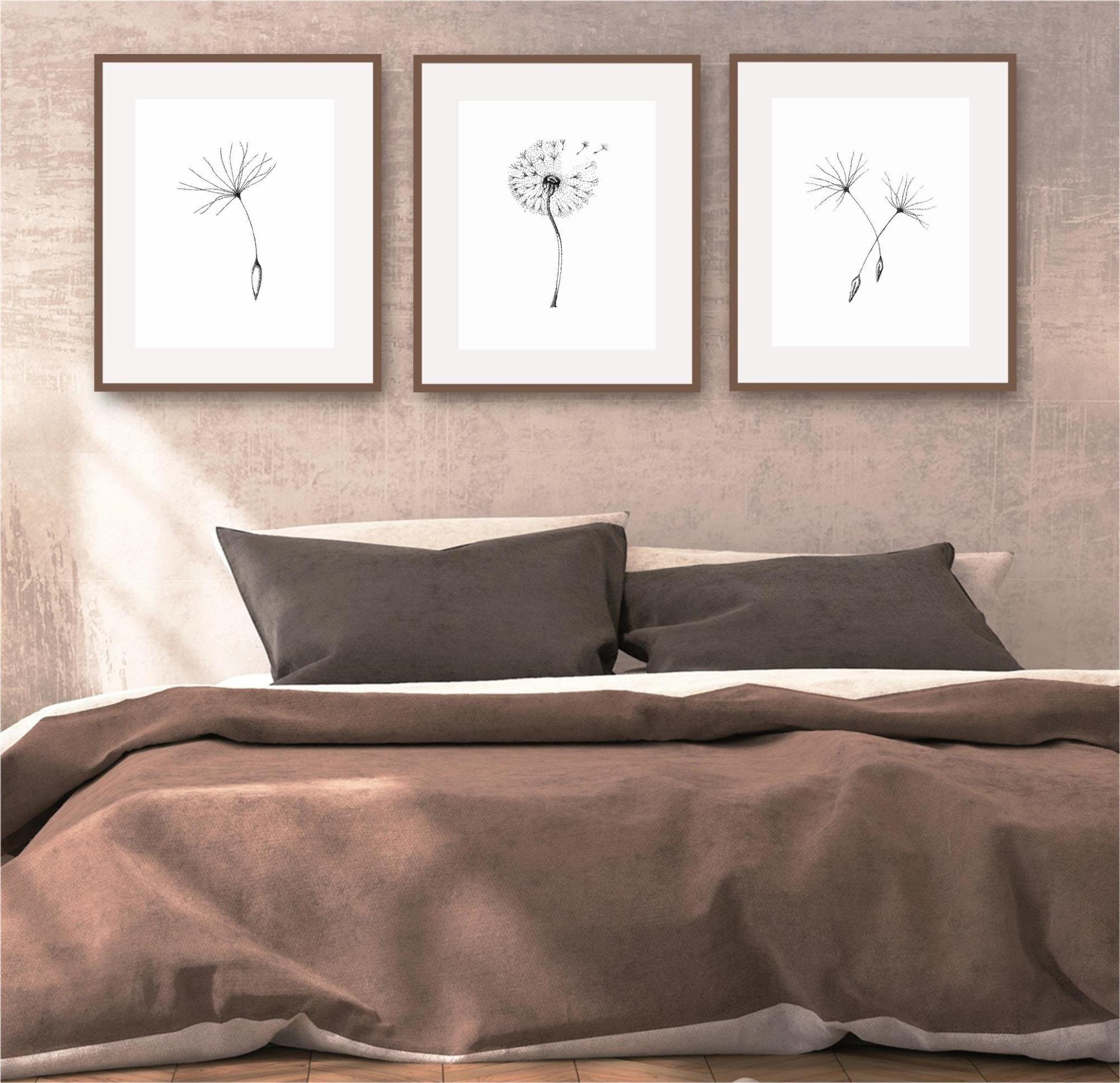 Printable Dandelion Art Set Of 3 Prints Monochrome Floral Living Room printable-dandelion-art-set-of-3-prints-monochrome-floral-living-room