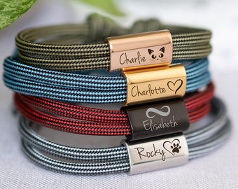 Armband met gegraveerde naam uit Seheltau | communiegeschenk | Bevestiging | gepersonaliseerde armband | Armband roestvrij staal | school inschrijving