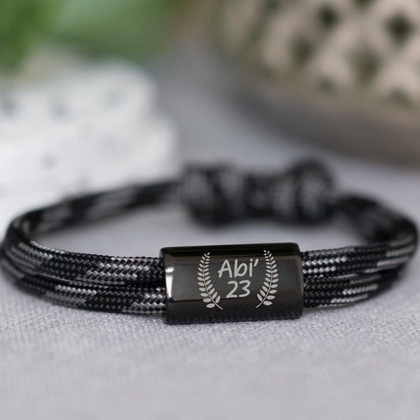 Armband Abi | personalisiertes Armband | Armband mit Namen | Firmung | Konfirmation | Geschenk Abitur |  Geschenk Prüfung