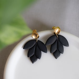 Polymer clay earrings | LOTUS | clay earrings | statement earrings | handmade | gift for girlfriend | earrings