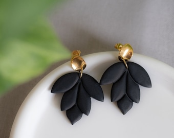 Polymer clay earrings | LOTUS | Clay earrings | Statement earrings | Handmade | Girlfriend gift | Earrings