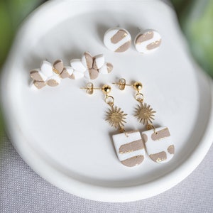 Polymer Clay Ohrringe | TERRA II | Ton Ohrringe | Statement Ohrringe | handgefertigt | Geschenk Freundin | Ohrschmuck | Polymer Ohrstecker