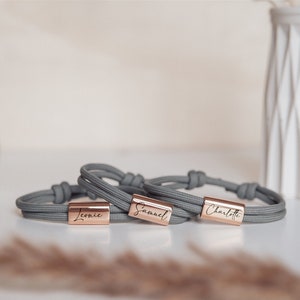 Personalized partner bracelet, love bracelet, love gifts, partner bracelet with engraving, paracord bracelet