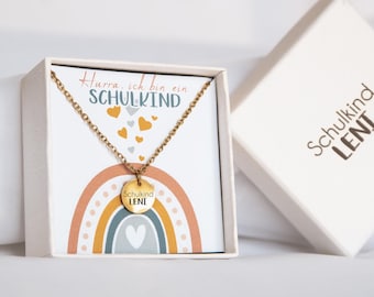 Personalized necklace for schoolchildren | Back-to-school gift | Idea for filling a school cone | Engraved necklace | Back to school 2026