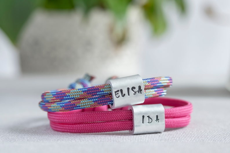 Partner bracelet personalized with engraving, name bracelet, engagement gift, wedding gift image 9