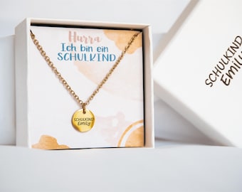 Schoolchild necklace | Back to school | School cone idea | Back to school girl | School enrollment gift | School cone girl