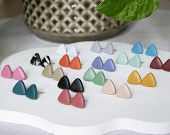 Polymer Clay Stud Earrings | LIN | Fimo Earrings | Statement Earrings | handmade | Gift girlfriend | Earrings