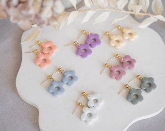 Polymer Clay Ohrringe | ANIA | Blatt Ohrringe | Hochzeitsohrringe | Fimo Schmuck | Geburtstagsgeschenk