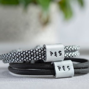 Partner bracelet personalized with engraving, name bracelet, engagement gift, wedding gift image 1