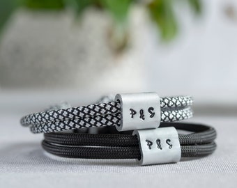 Partnerarmband personalisiert mit Gravur, Namensarmband, Verlobungsgeschenk, Hochzeitsgeschenk