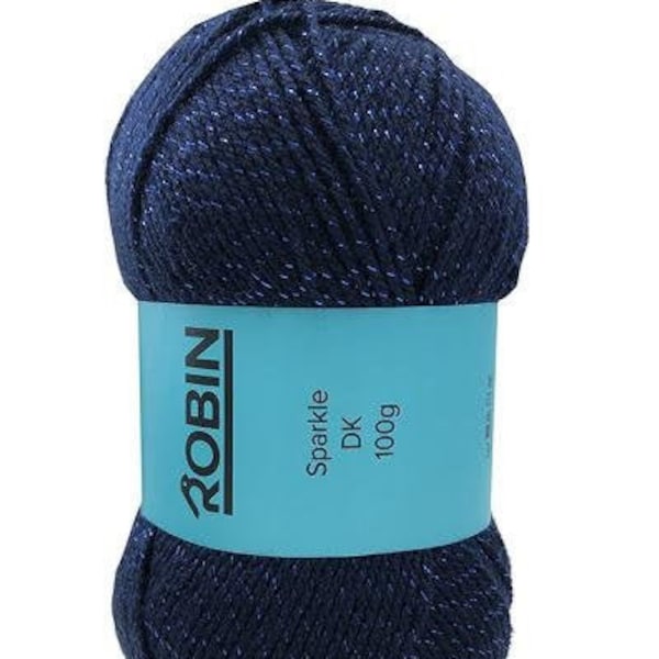 Robin Sparkle DK 100g Yarn - Various Colours