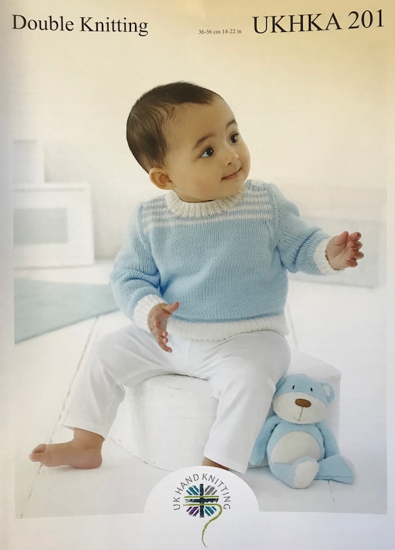 Baby Knitting Pattern DK UKHKA 56