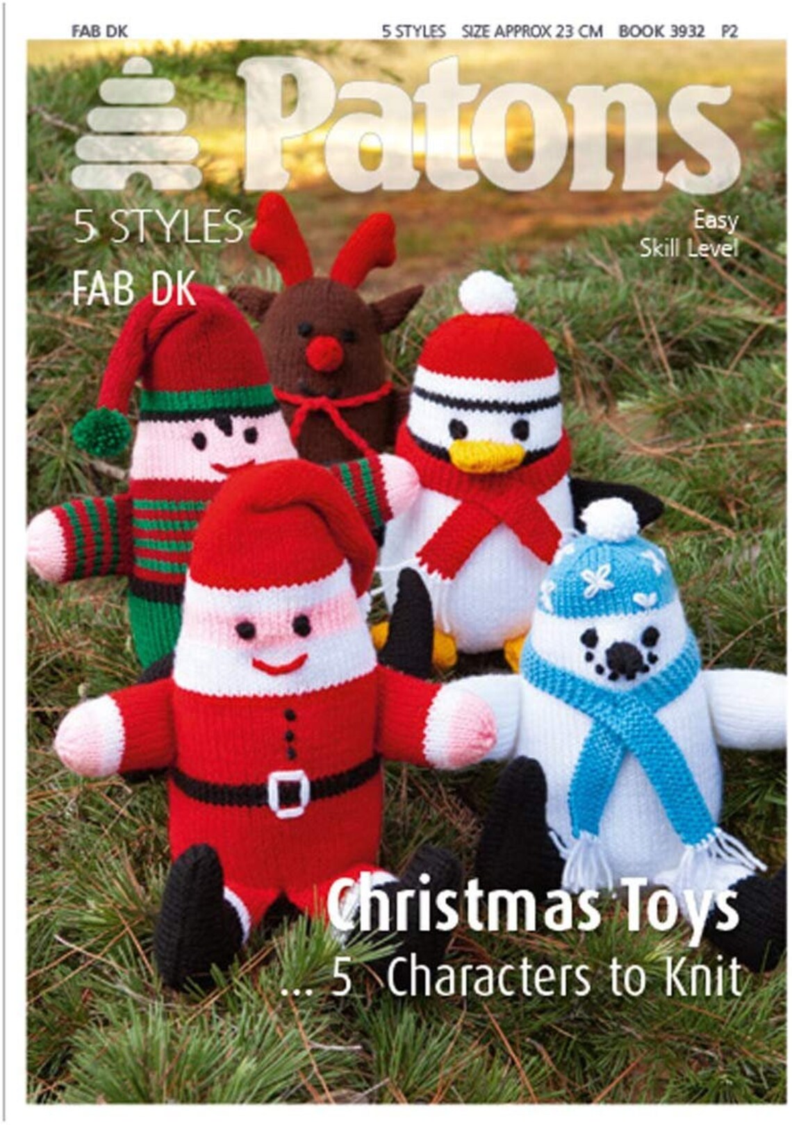 Patons Toy Knitting Pattern Booklet 3932 Christmas Toys 5 Etsy