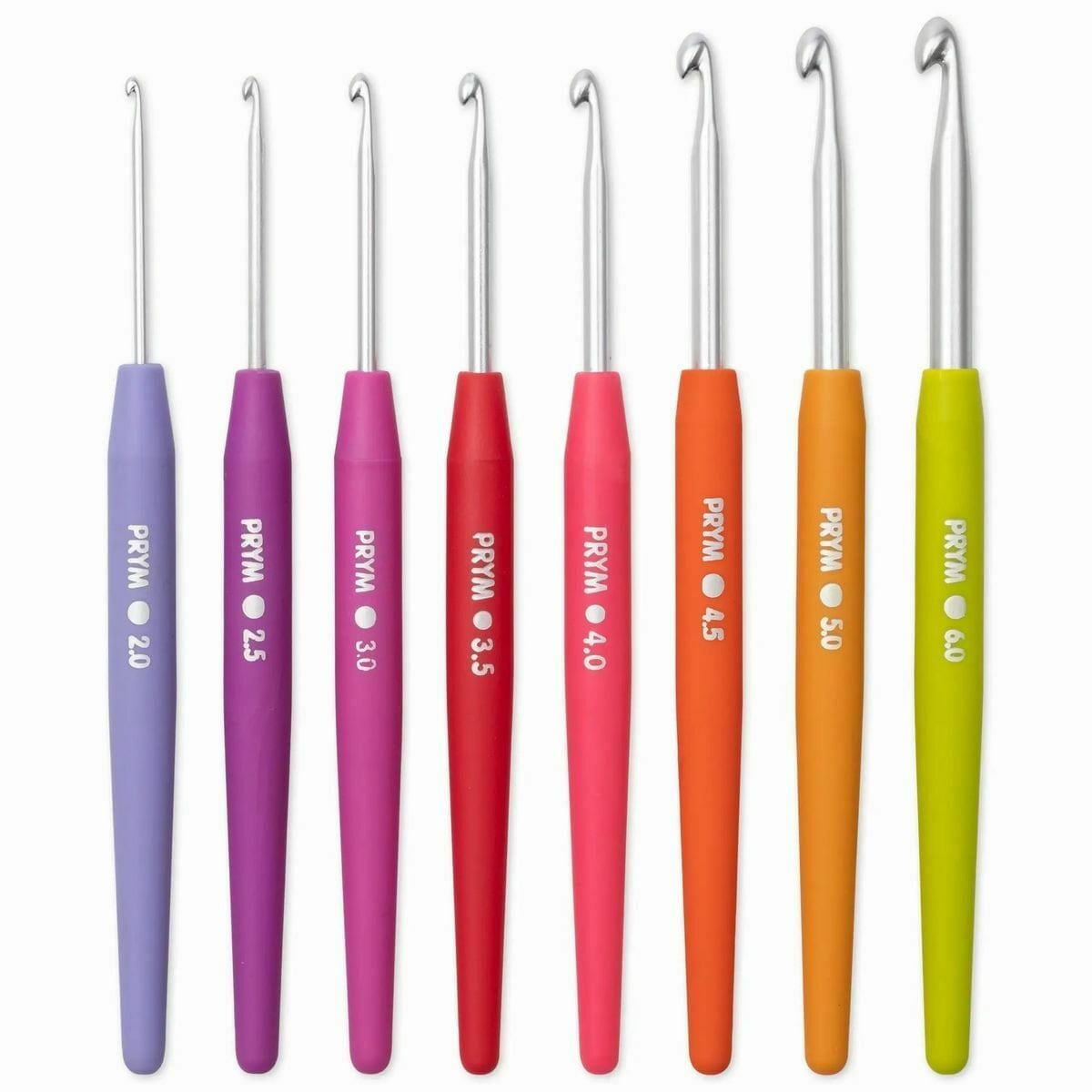 Prym Soft Grip Crochet Hook Set of 8 Hooks 2mm6mm 195970 Etsy UK