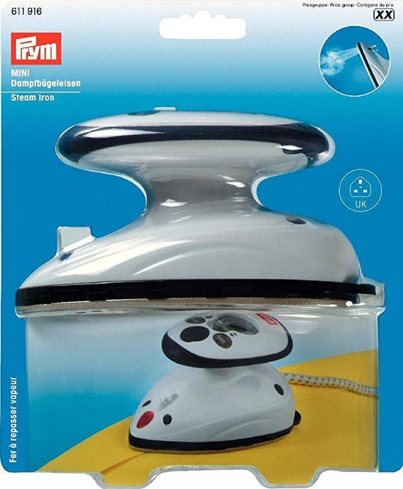 White Great for all Crafters and Hobbyists Prym Steam Iron Mini 611916 White Great for all Crafters and Hobbyists Prym Steam Iron Mini 611916
