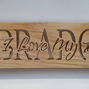 I LOVE MY LABRADORS handmade wooden wall plaque