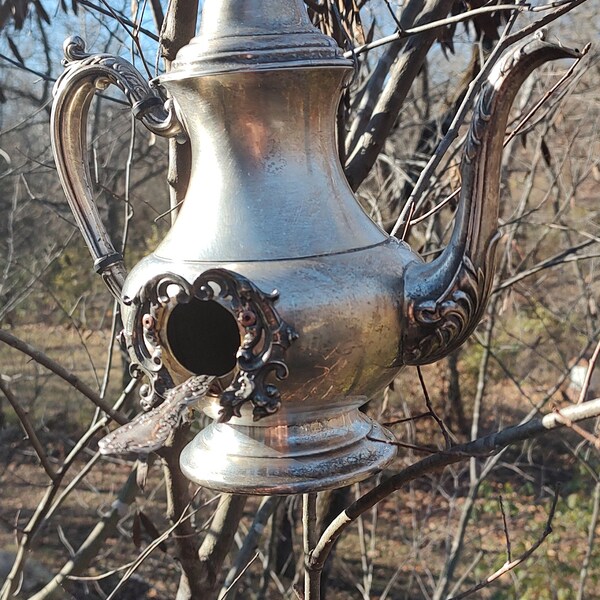 Teapot Bird House Etsy