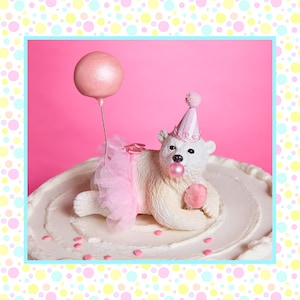 Polar Bear Party Animal Cake Topper