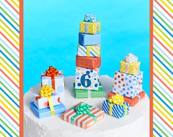 Party Animal packages/ Miniature Presents/ Mini Cake Decorations/ Miniature Birthday Gifts