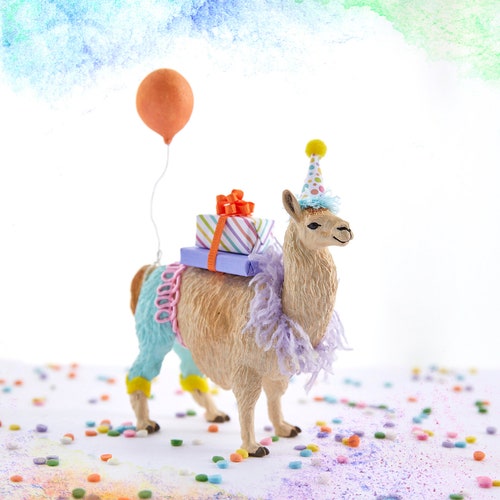 Llama cake topper/Party Animal Topper/Llama Birthday Party