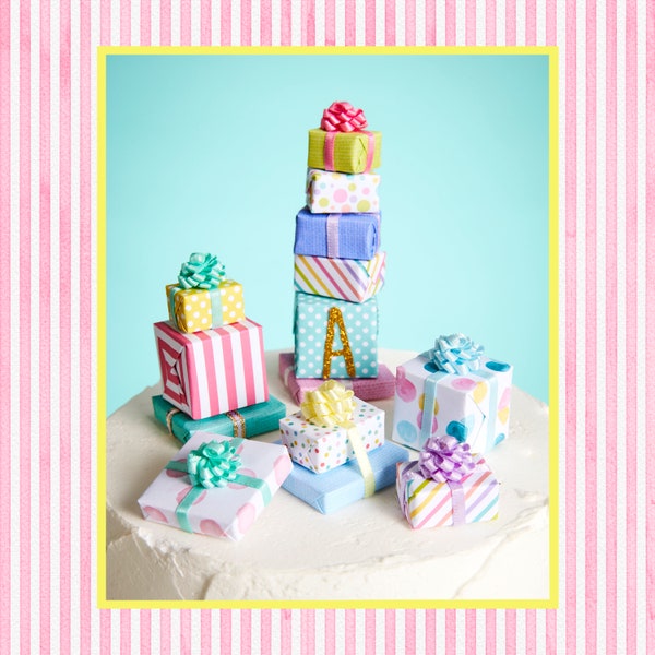 Party Animal packages/ Miniature Presents/ Mini Cake Decorations/ Miniature Birthday Gifts