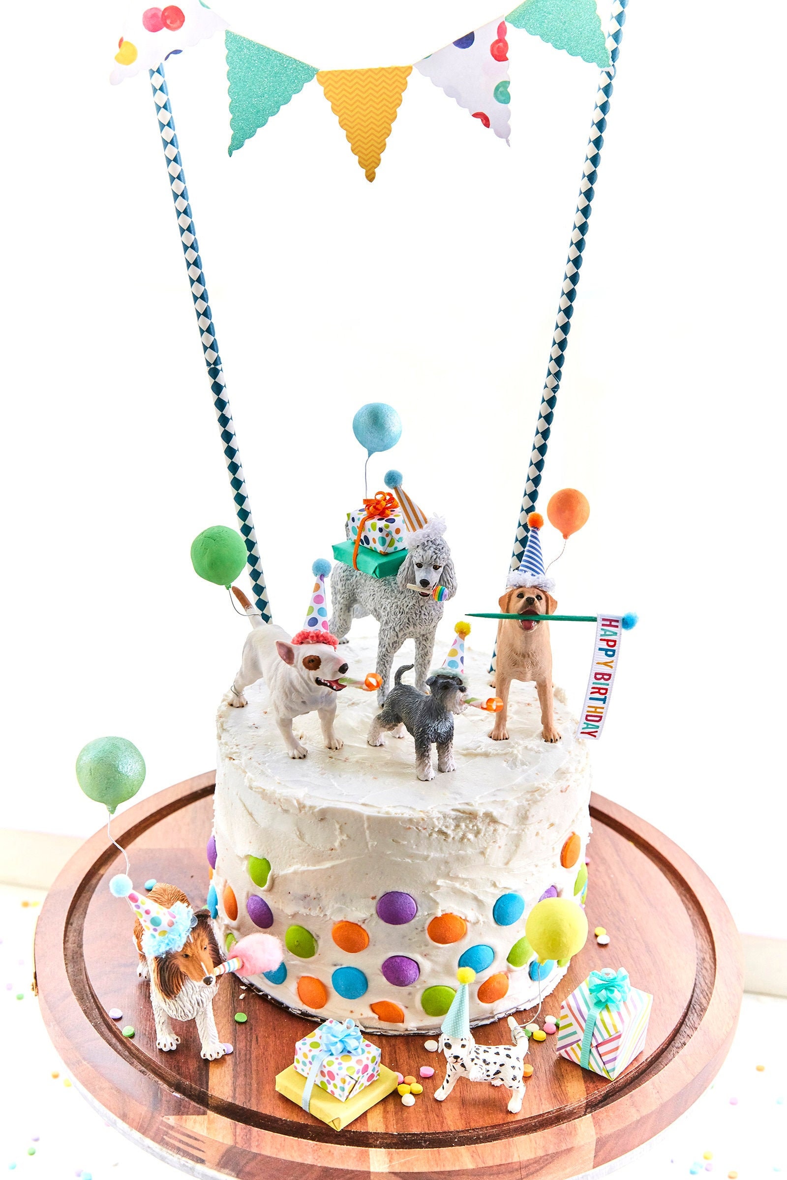 7pcs, Animal Cake Toppers, Decorações de bolo de animais de