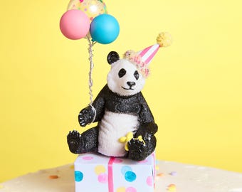 Panda Bear Party Animal Cake Topper
