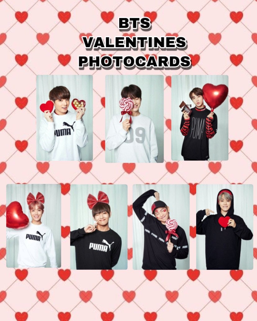 BTS Valentines Photocards Set - Etsy