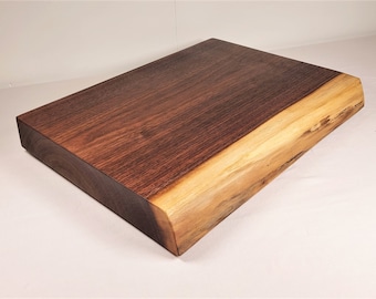 Walnut Cutting Board: Live edge, 2" Thick, Handmade Pennsylvania, Serving Board