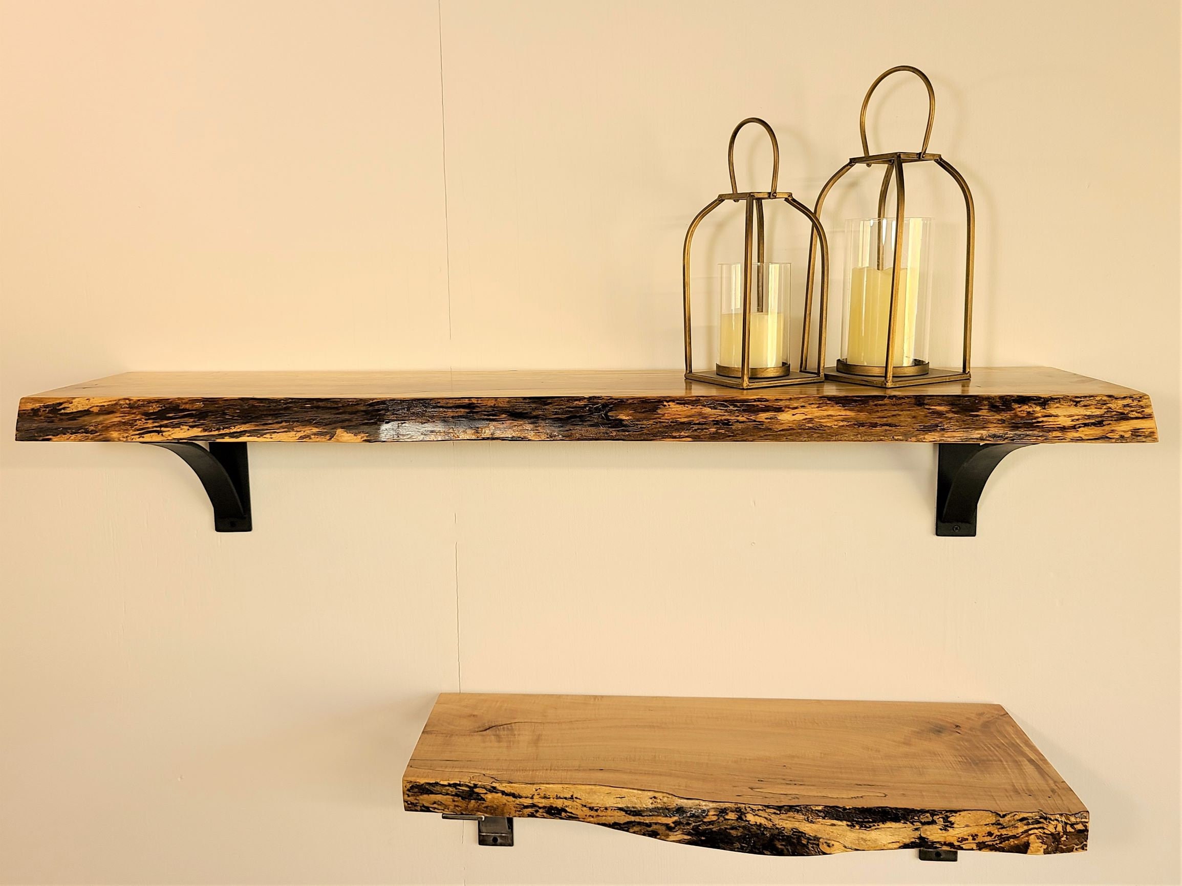 30 Live Edge Maple Shelf 30 Wide 2 Thick Etsy Australia