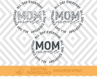 Download Mom Mode Tank Etsy