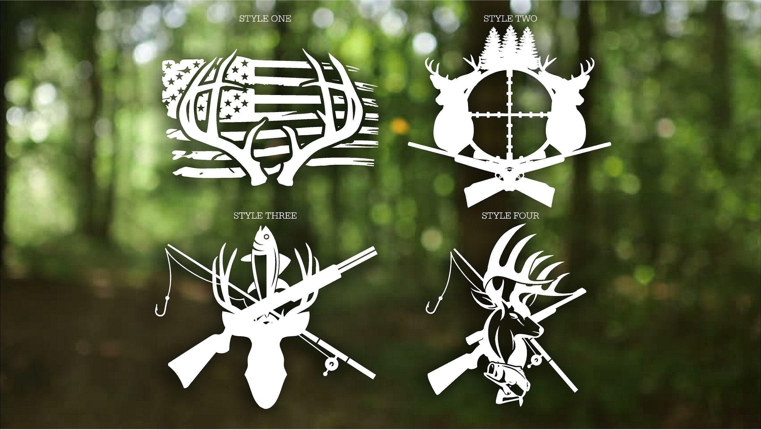 Hunting Svg Fishing Svg Hunting and Fishing Decals Antlers Etsy Singapore