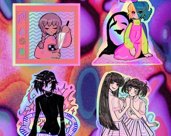 Yume Nikki Holographic Stickers 8cm