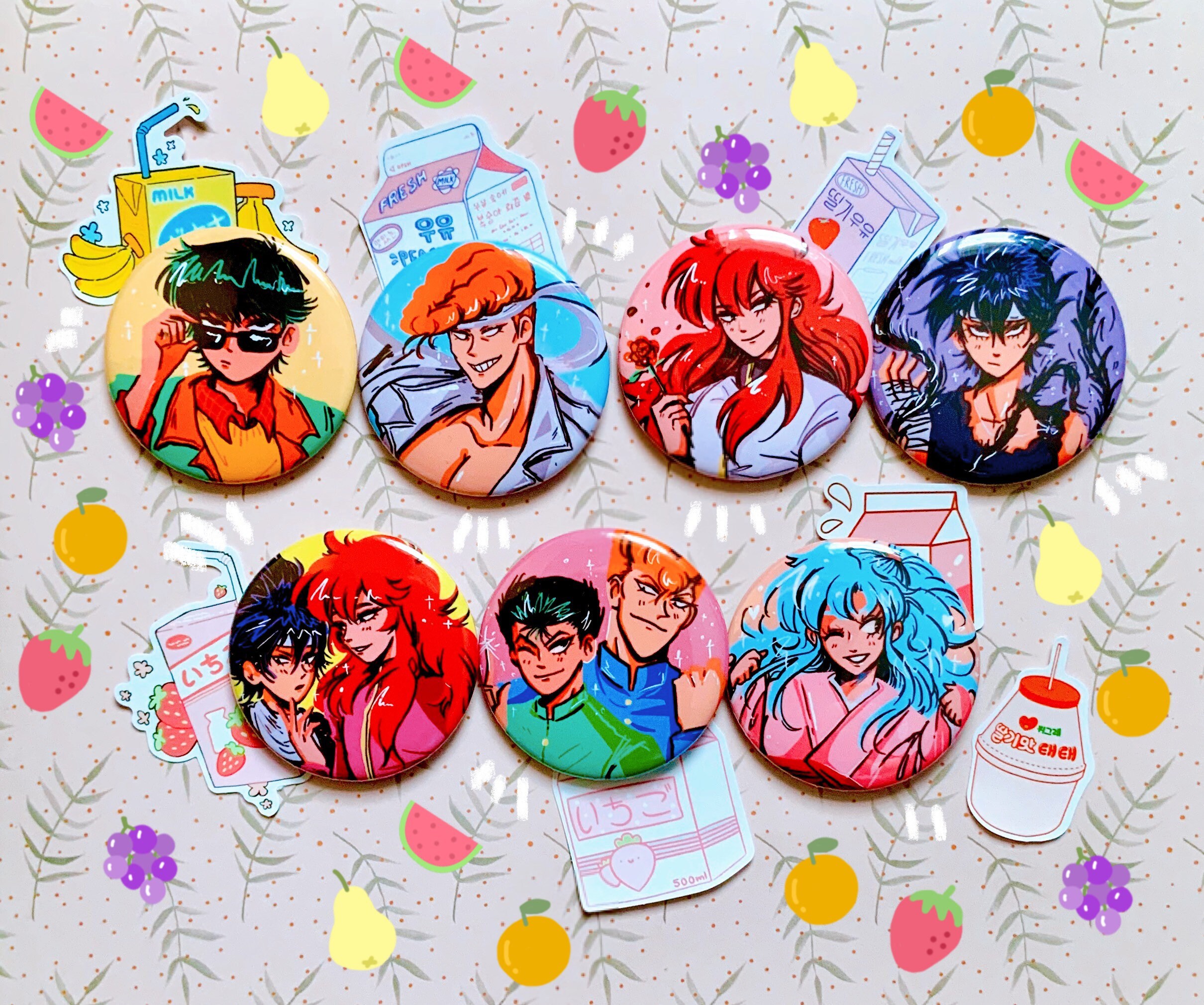 YuYu Hakusho 58mm badges