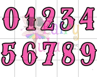 Fuente Pink Biker: Alfabeto y números universitarios SVG, PNG (Descarga digital)