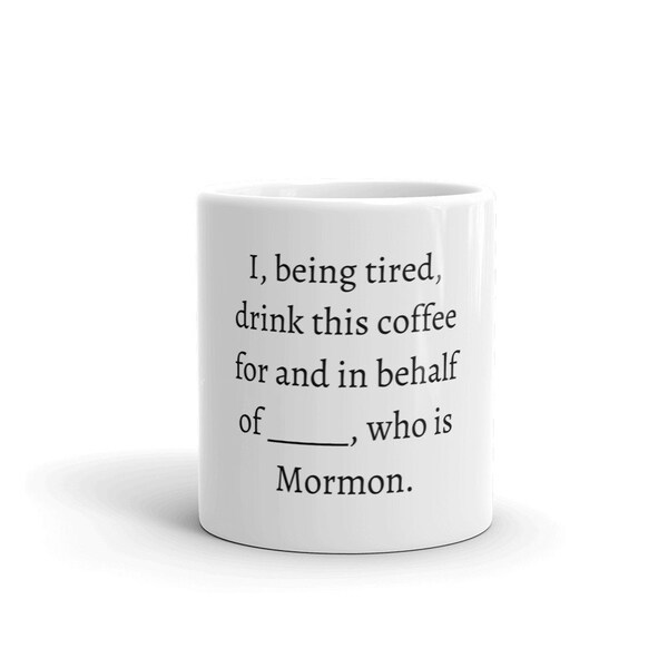 Mormon Coffee Mugs Etsy