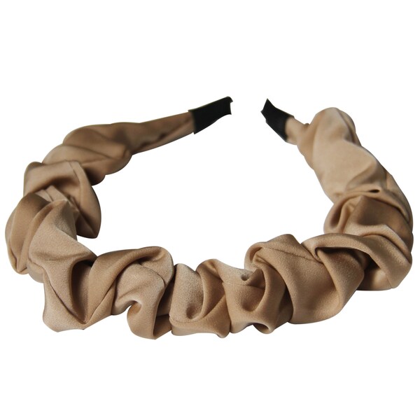 Coffee Ruched Headband