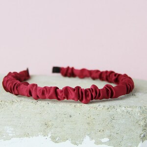 Narrow Berry Ruched Headband