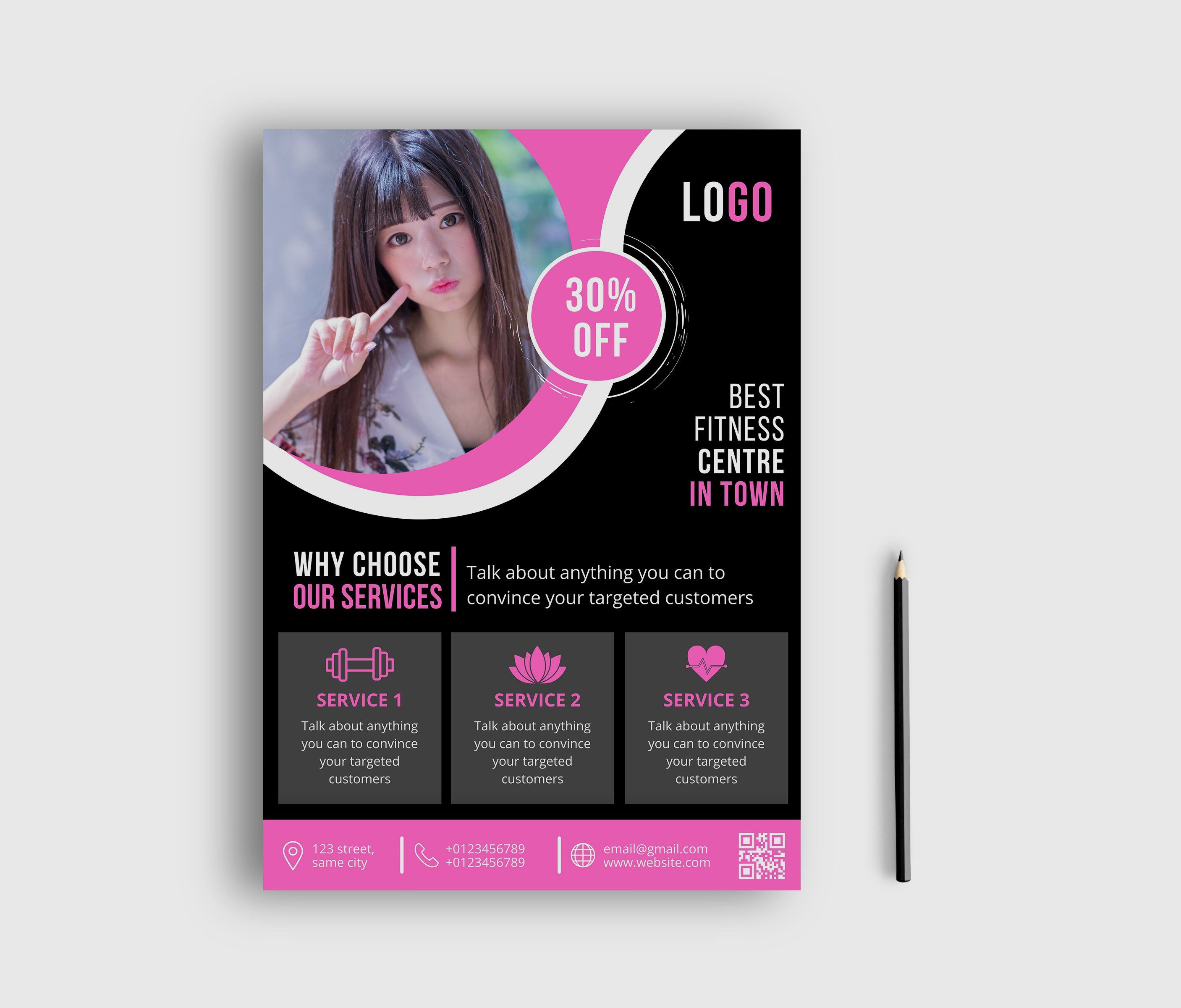 Flyer Template Flyer Design Canva Template Multipurpose Etsy UK