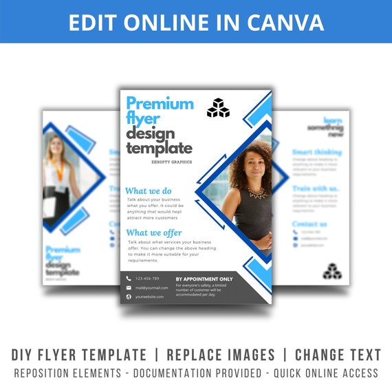 Flyer Template Flyer Design Canva Template Multipurpose Etsy Flyer Template Flyer Design Canva Template Multipurpose Etsy