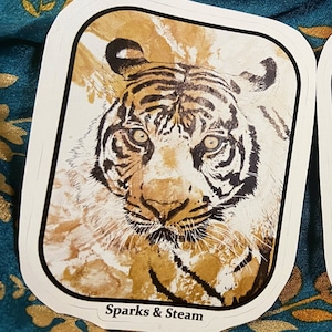 Tiger Eyes Vinyl Art Sticker
