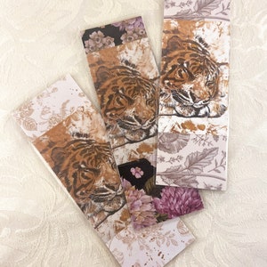 Handgemachtes Katzen Nickerchen Lesezeichen, Laminierte Lesezeichen, Einzigartiges Kunstwerk, Geschenk für Buchliebhaber, Wildtier Kunst, Katzen Liebhaber Geschenk, Coole Zoo Tier Zeichnung