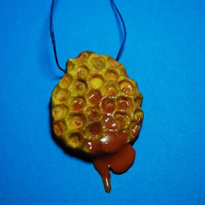 Honeycomb Charm | Bee Lover Jewelry | Unique Necklace Pendant or Ornament | Nature Themed Decoration